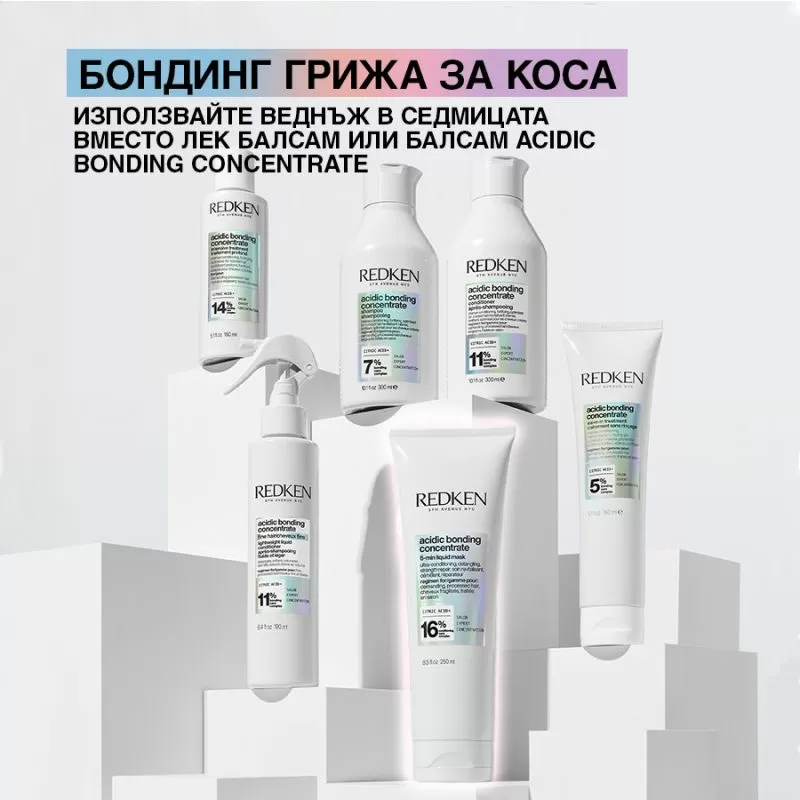 Интензивно подхранваща маска за всеки тип увредена коса Redken Acidic Bonding Concentrate 250мл - Image 8