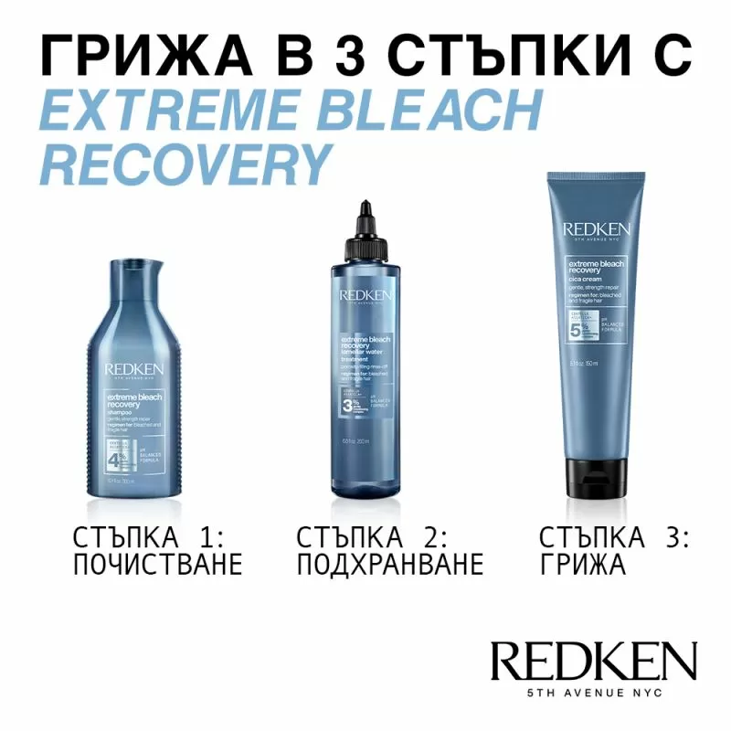 Възстановяващ балсам без отмиване за изсветлена коса REDKEN Extreme Bleach Recovery Cica Cream 150ml - Image 3